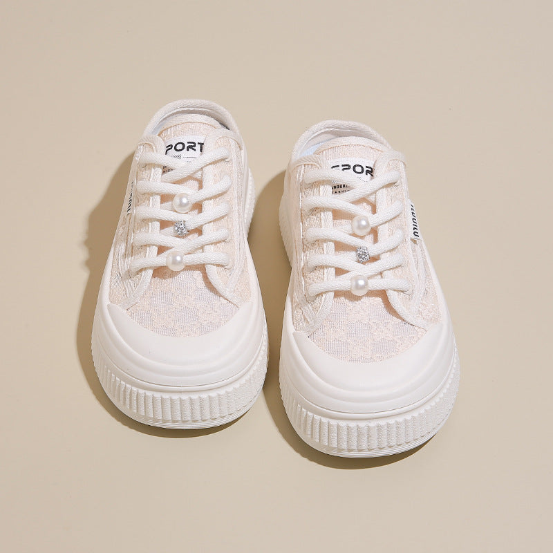 Damen Bequeme Slip-On Sneakers mit luftiger Textiloberfläche