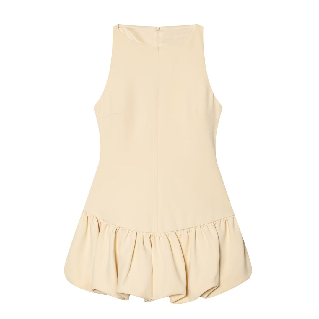 Damen Sommerkleid mit schwingendem Volant und figurbetonter Silhouette R&B