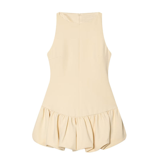 Damen Sommerkleid mit schwingendem Volant und figurbetonter Silhouette R&B