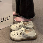 Damen Clogs mit modischem Riemenverschluss und rutschfester Sohle R&B