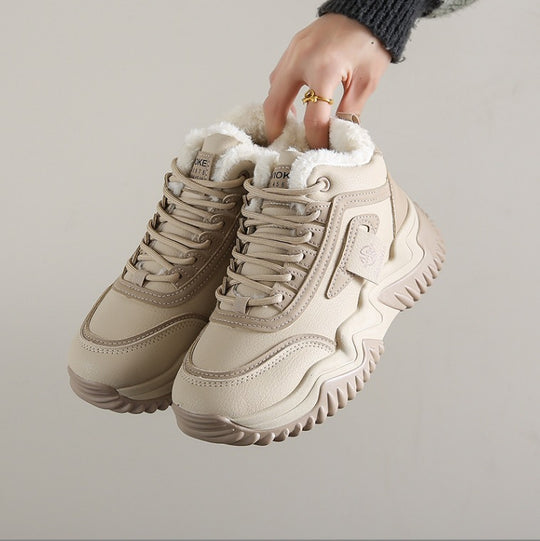 Damen Warmgefütterte Sneaker mit rutschfester Sohle R&B