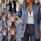 Damen Tailorierte Blazerjacke mit eleganter Spitze und lässigem Schnitt R&B