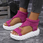 Damen modische Plateau Sandalen R&B