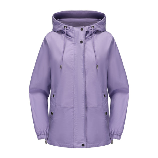 Damen leichte Windjacke mit verstellbarem Bund R&B