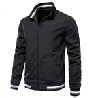 Herren modische Bomberjacke mit elastischen Bündchen R&B