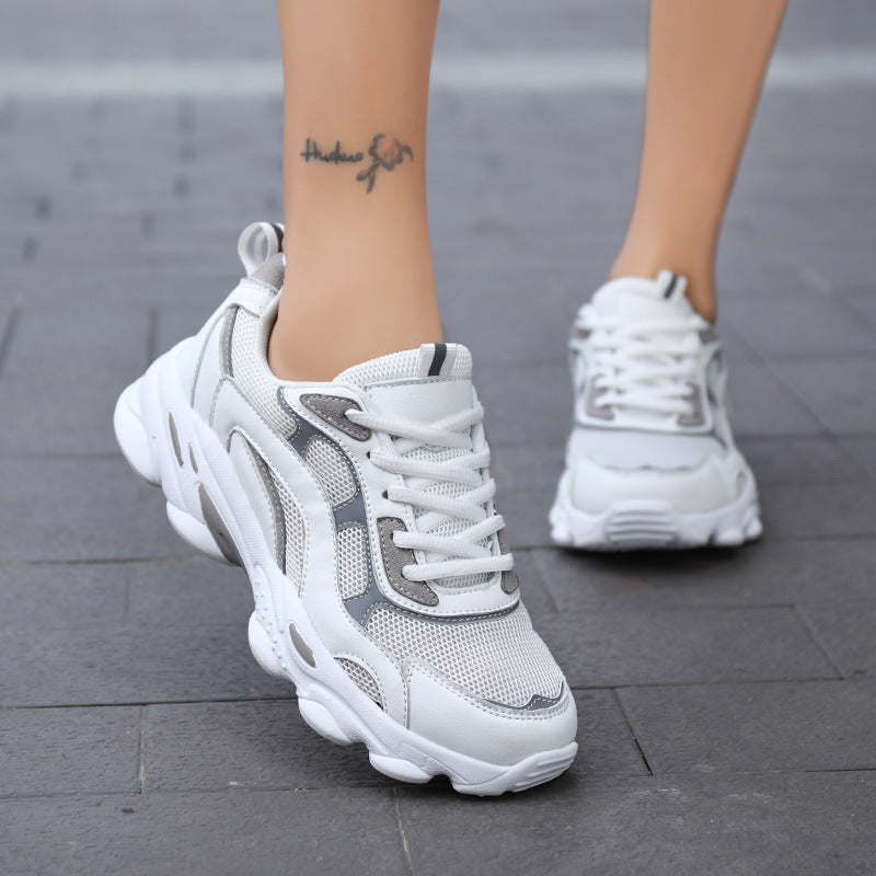 Damen sportive Komfort-Sneaker mit atmungsaktivem Obermaterial und dämpfender Sohle R&B