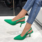 Damen Slingback-Pumps mit spitzem Zehenbereich R&B