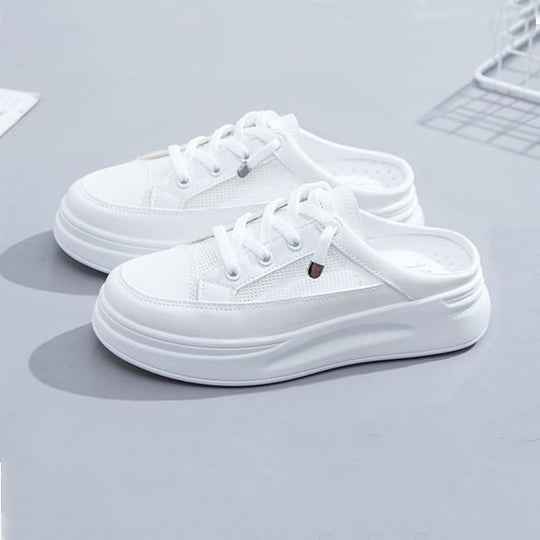 Damen Slip-On Sneakers mit atmungsaktiver Netzstruktur und gepolsterter Sohle R&B