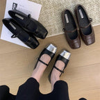 Damen Elegante Pumps mit bequemem Riemchendesign und breiter Sohle R&B