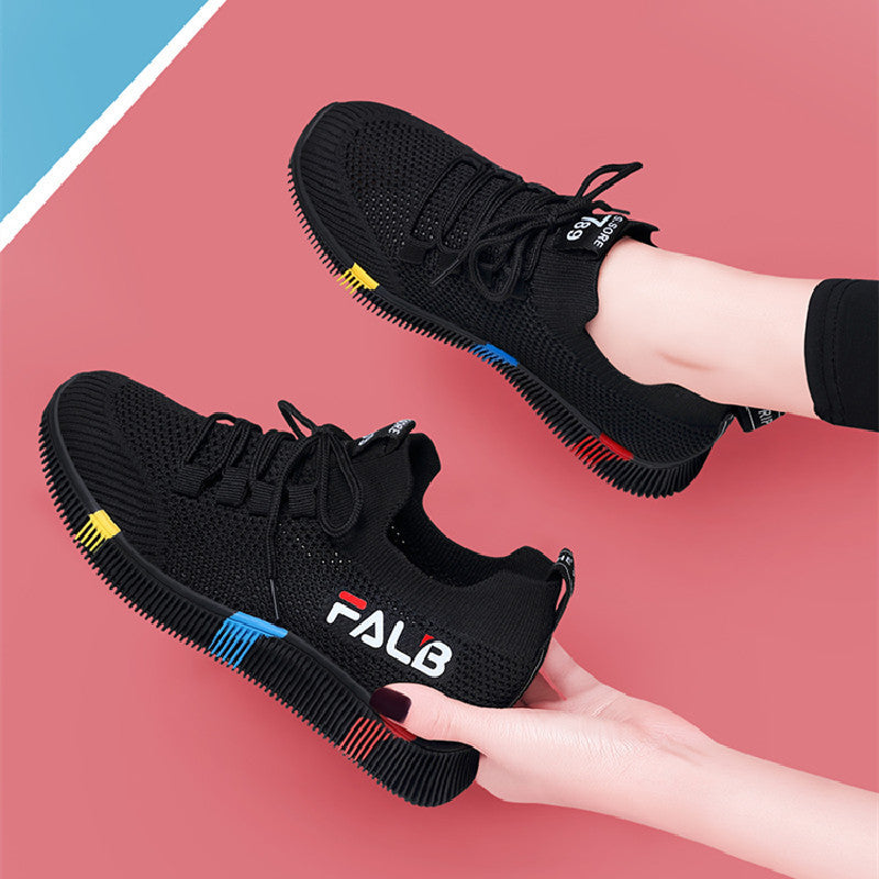 Damen Sportliche Sneakers mit atmungsaktiver Mesh-Oberfläche und flexibler Sohle R&B