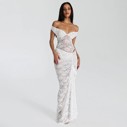 Damen Spitzendesign Abendkleid R&B