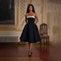 Damen Elegantes Midi-Ballkleid mit schwingendem Rock