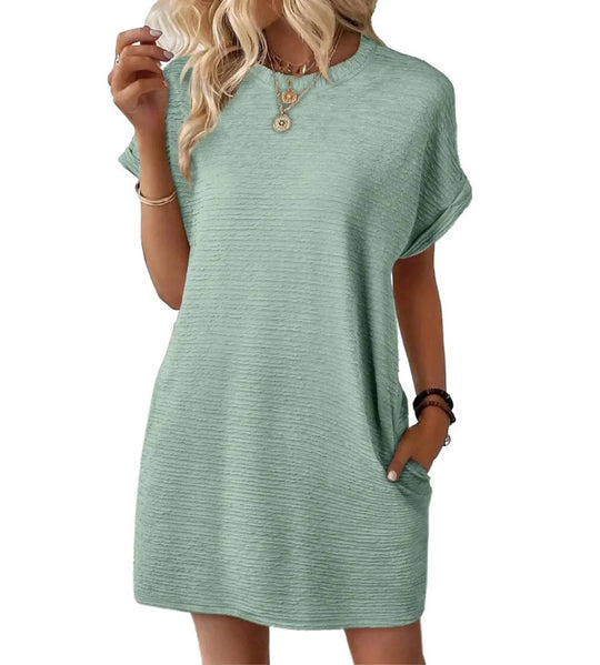 Damen Casual-Kleid mit lässigem Schnitt und praktischen Taschen R&B