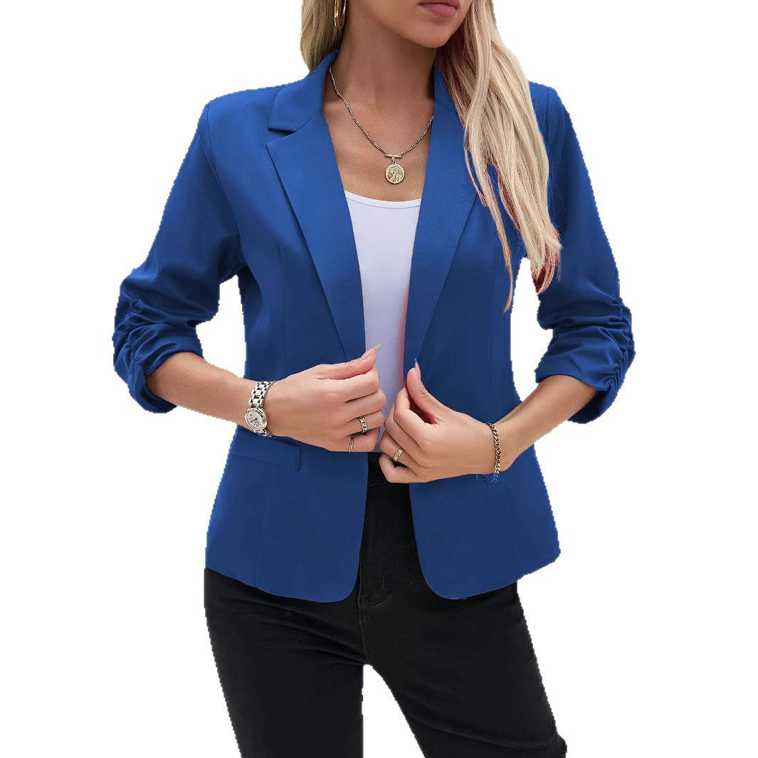 Damen Eleganter Blazer mit lässigen Ärmeln und modernem Schnitt R&B