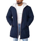 Herren umkehrbare Winterjacke mit weichem Innenfutter R&B