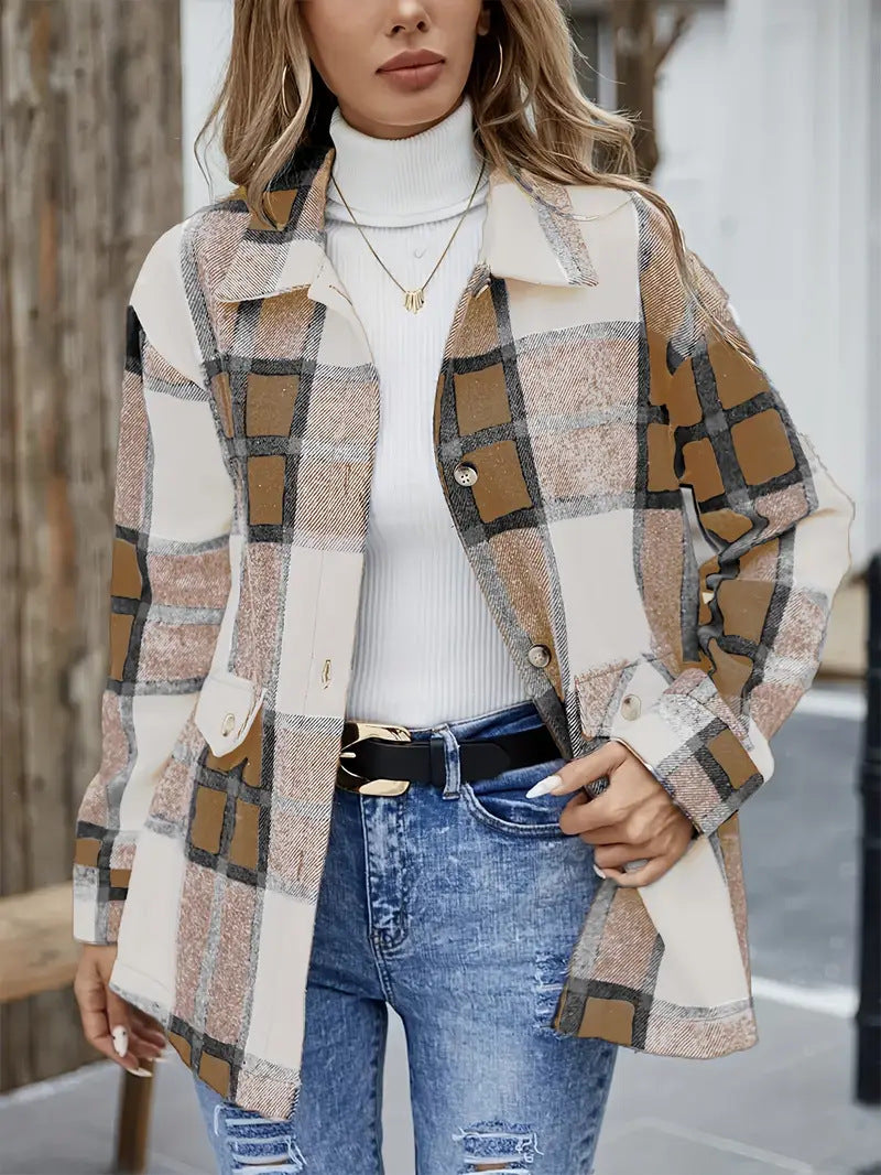 Damen Karierte Overshirt R&B