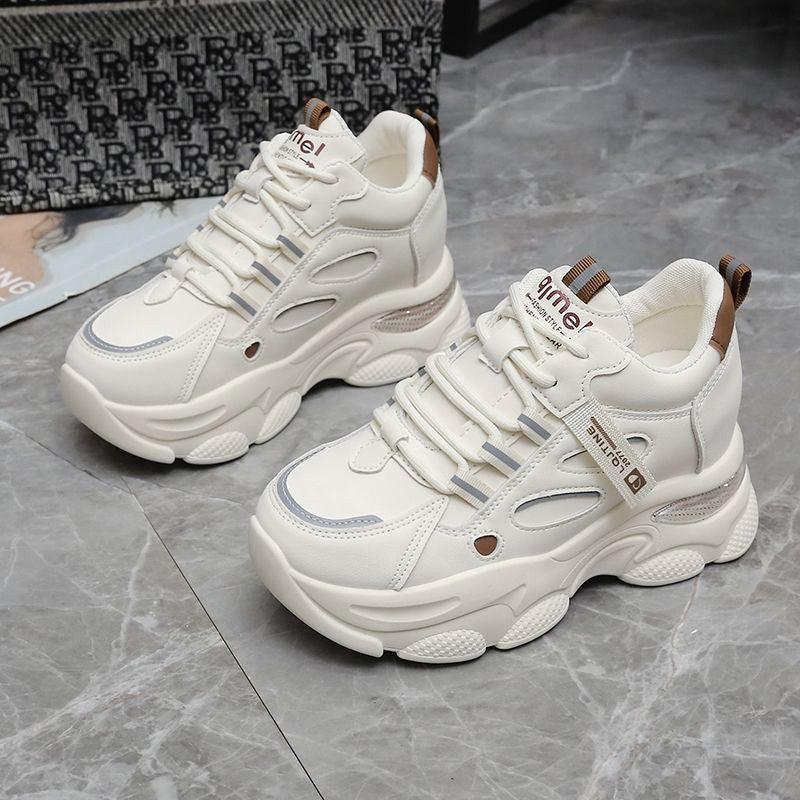 Damen Sportliche Chunky Sneaker mit atmungsaktiver Netzstruktur und dämpfender Sohle