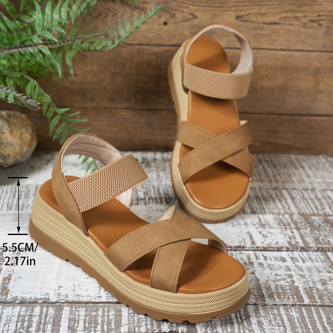 Damen Komfortable Sandalen mit verstellbaren Riemen und anatomischem Fußbett R&B