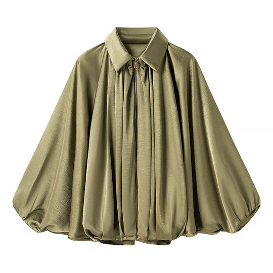 Damen fließende Bluse mit Anlassgarnitur R&B