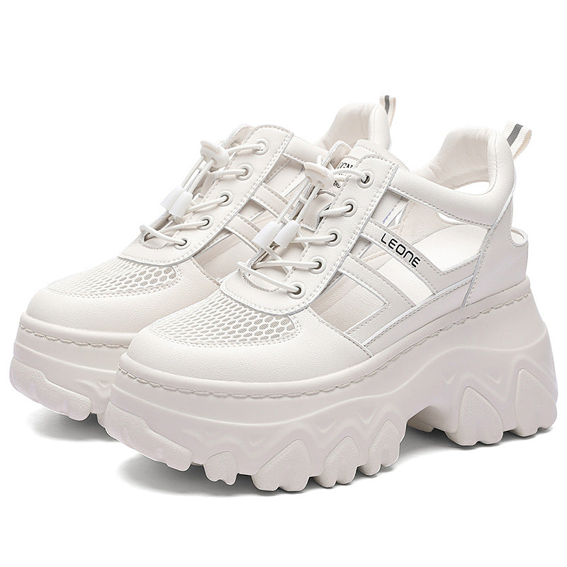 Damen trendige Plateau-Sneaker R&B