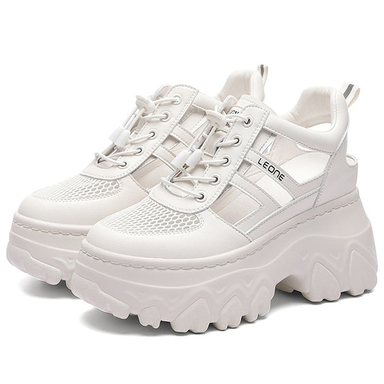 Damen trendige Plateau-Sneaker R&B