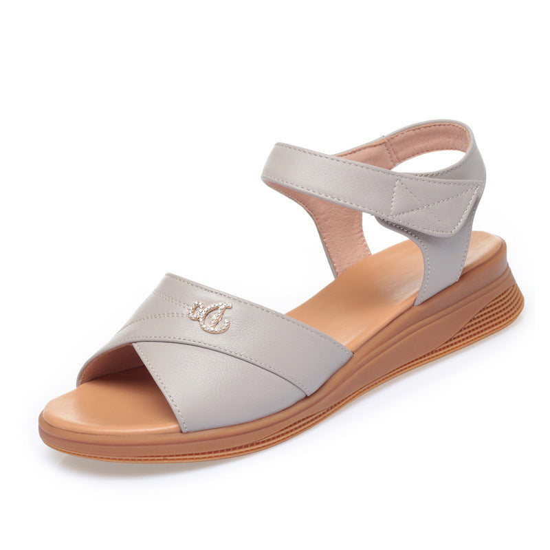 Damen Komfortable Sandalen mit modernem Riemen und atmungsaktivem Fußbett R&B