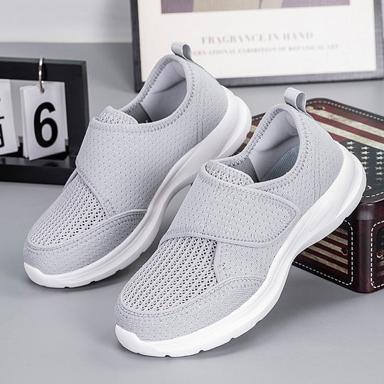 Damen Bequeme und atmungsaktive Fitness-Sneaker mit elastischem Riemen R&B
