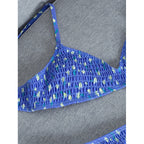 Damen Bikiniset mit verstellbarem Oberteil und hohem Bund R&B