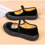 Damen Bequeme Riemchen-Schuhe mit rutschfester Sohle R&B