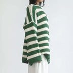 R&B | Gestreifter Strickpullover Mit Sanften Farben