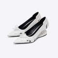 Damen elegante Slingback-Ballerinas mit raffinierter Schleifenapplikation und komfortablem Fußbett R&B