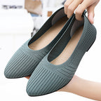 Damen Elastische und atmungsaktive Ballerinas mit rutschfester Sohle R&B