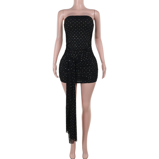 Damen figurbetonte Bluse mit Rüschendetails und Schnürung R&B