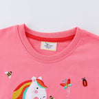 Mädchen Sweatshirt mit verspieltem Einhorn-Design R&B