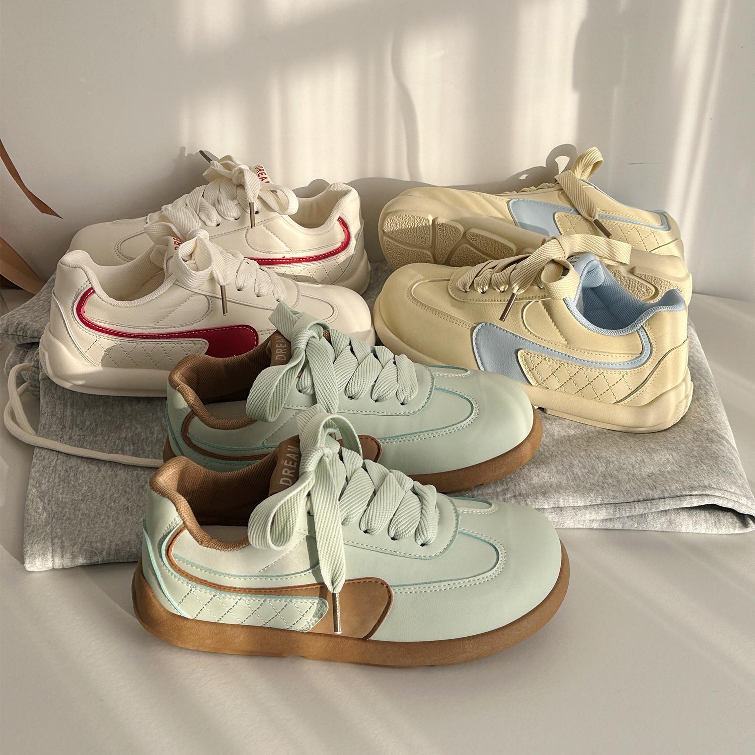 Damen Sportliche Sneakers mit weichem Obermaterial und dämpfender Sohle