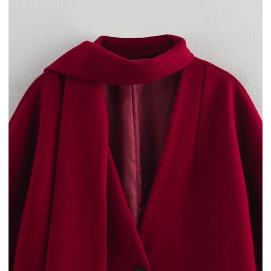 Damen Übergangsjacke mit innovativem asymmetrischem Design und stilvollem Kragen R&B