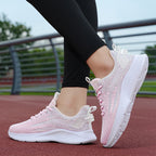 Damen Fitness-Sneaker mit atmungsaktiver Mesh-Oberfläche und stoßdämpfender Sohle