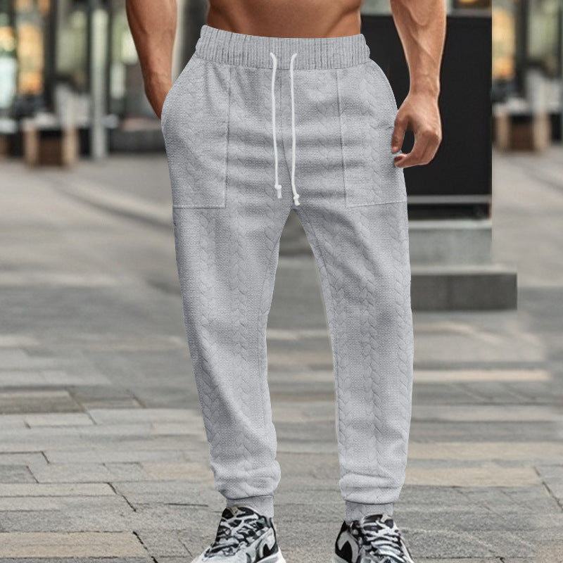Herren modische Sweatpants mit strukturiertem Design und praktischen Taschen R&B