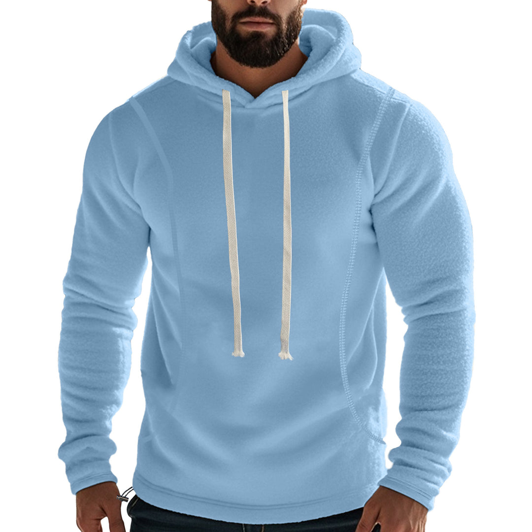 Herren Hochwertiger Fleece-Hoodie mit praktischer Kängurutasche und stylischem Design R&B