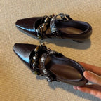 Damen elegante Quasten-Slipper R&B