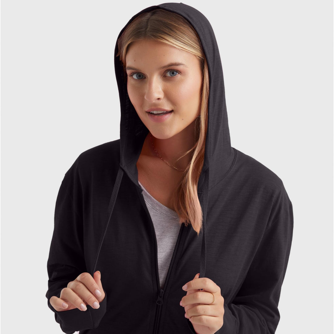 Damen Kapuzenjacke aus atmungsaktivem Material R&B