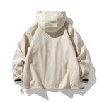Herren technische Outdoor-Jacke mit multifunktionalen Taschen und verstellbarer Kapuze R&B