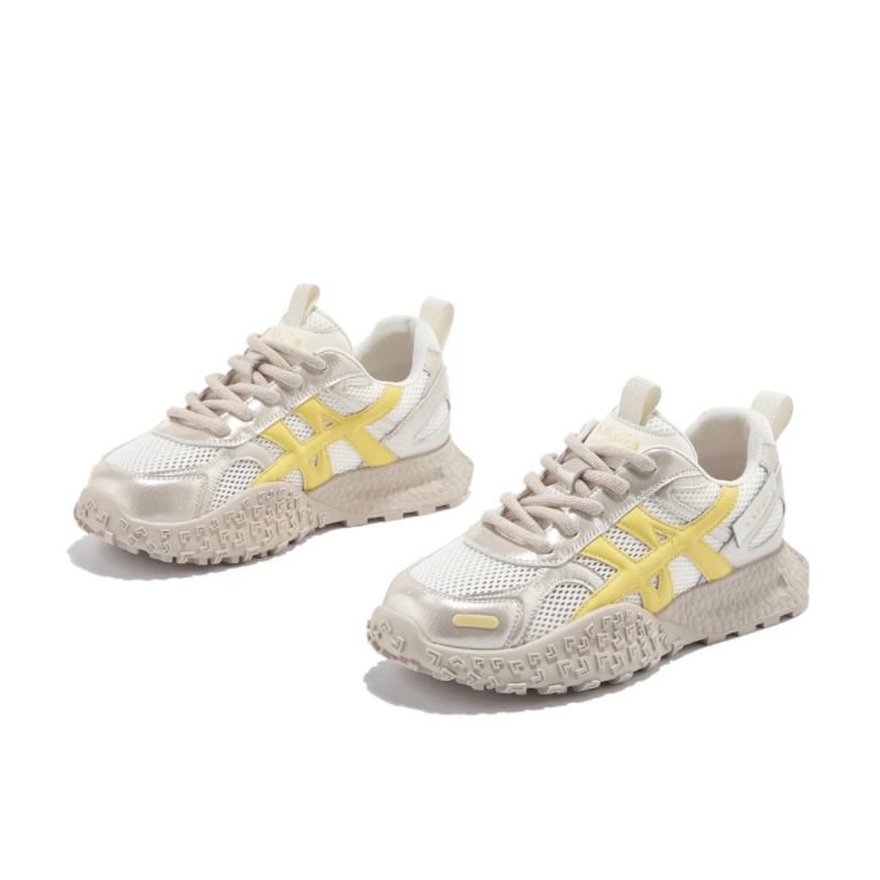 Damen Sportliche Trend-Sneaker mit atmungsaktiven Mesh-Obermaterialien und stoßdämpfender Sohle R&B