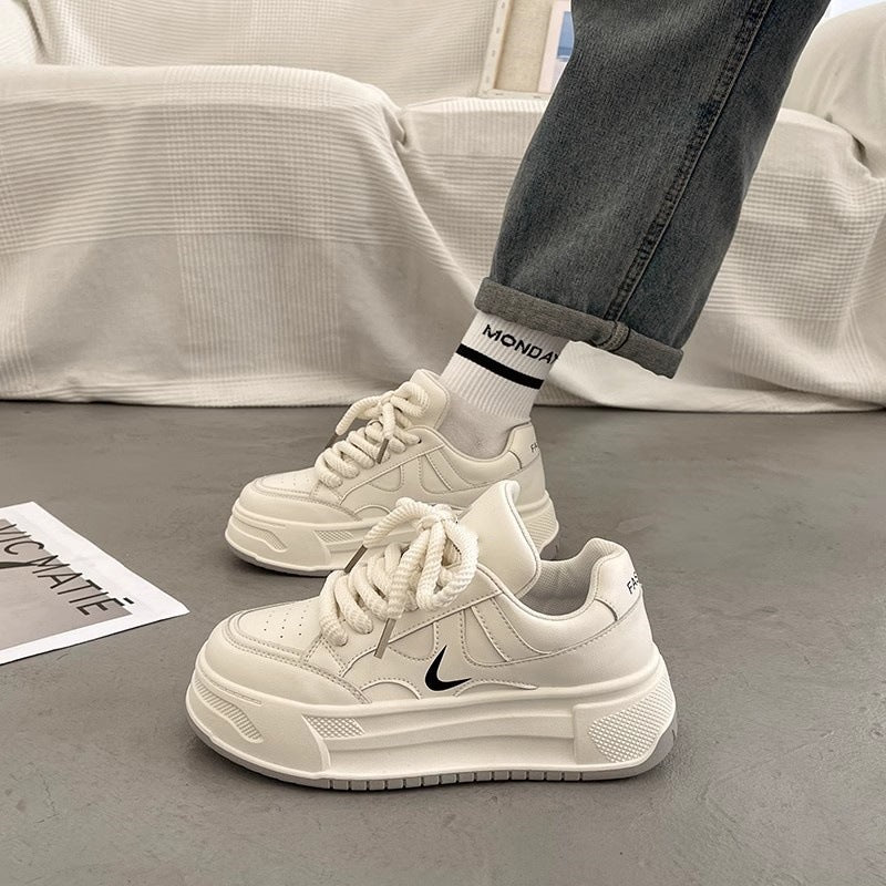 Damen modische Sneaker mit hohem Plateau und atmungsaktiver Obermaterial von R&B