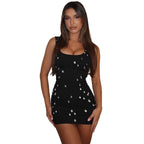 Damen Figurnahes Cocktailkleid mit schimmernden Akzenten R&B