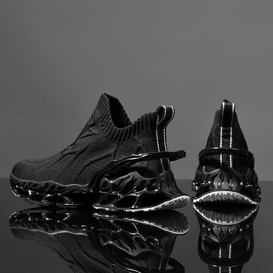 Damen hochentwickelte Sneaker mit nahtlosem Strick-Obermaterial und innovativem Sohlenprofil R&B