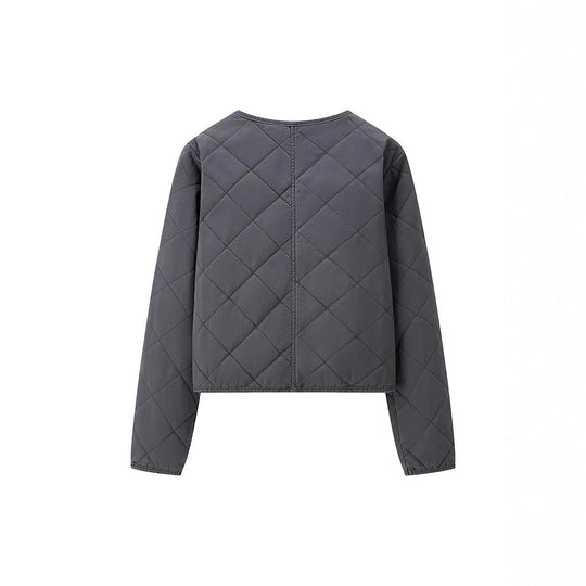 Damen gesteppte Übergangsjacke mit praktischen Taschen und elegantem Stehkragen R&B