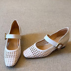 Damen Ballerinas mit stilvollem Riemchen und luftiger Schnüroptik R&B