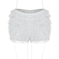 Damen Verspielte Rüschenshorts R&B