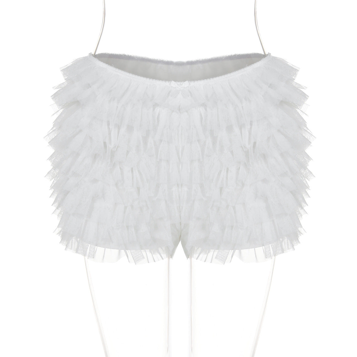 Damen Verspielte Rüschenshorts R&B